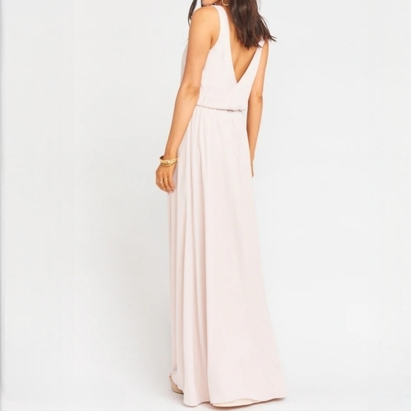 Show Me Your Mumu Kendall Maxi Dress Show Me the Ring Crisp L - Picture 3 of 12
